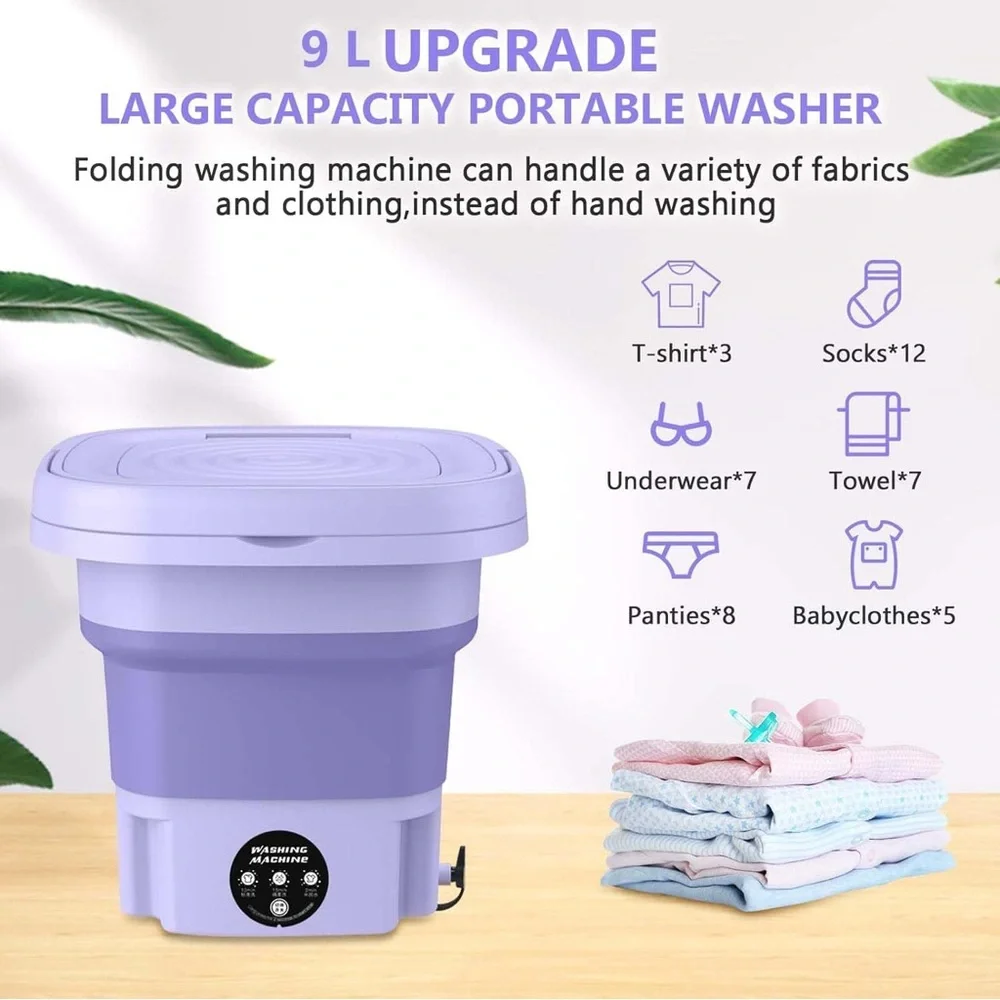 Portable Purple Washing Machine